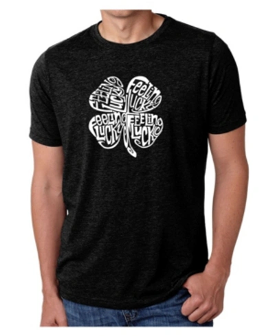 Shop La Pop Art Men's Premium Word Art T-shirt In Black