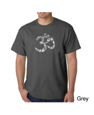 Shop La Pop Art Men's Word Art T-shirt In Gray