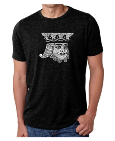 Shop La Pop Art Men's Premium Word Art T-shirt In Black