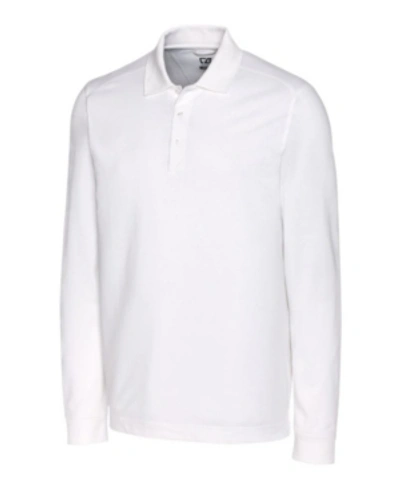 Shop Cutter & Buck Men's Advantage Long Sleeve Polo In White