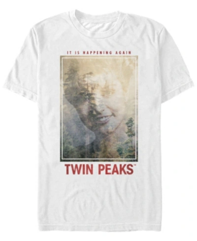Shop Twin Peaks Men's It Is Happening Again Short Sleeve T-shirt In White