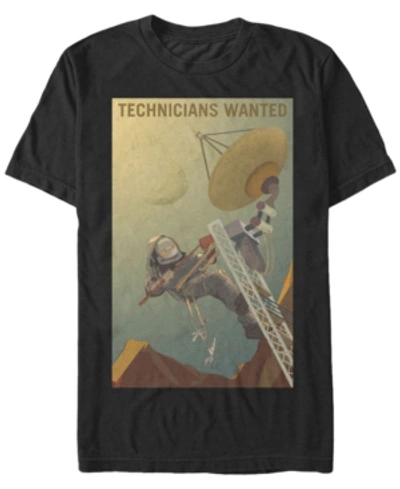 Shop Nasa Men's Mars Technicians Wanted Short Sleeve T-shirt In Black