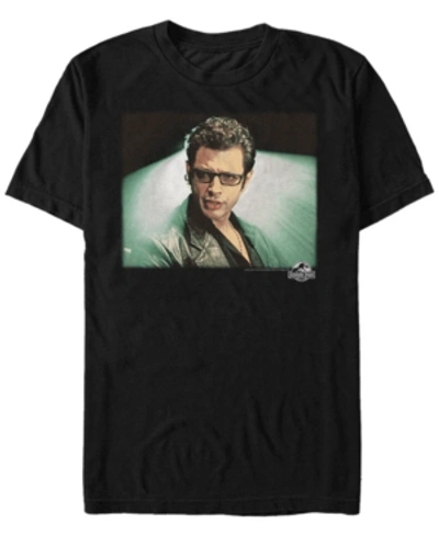 Shop Jurassic Park Men's Dr. Malcolm Portrait Short Sleeve T-shirt In Black