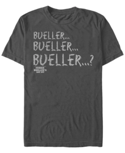 Shop Paramount Men's Ferris Bueller's Day Off Bueller Repeat Short Sleeve T-shirt In Charcoal