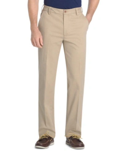 Shop Izod Men's Straight-fit Performance Chino Pants In Khaki