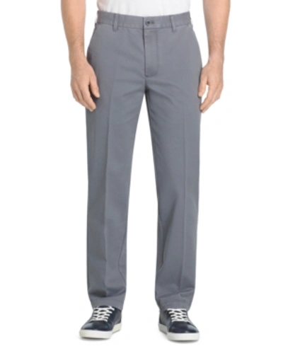 Shop Izod Men's Straight-fit Performance Chino Pants In Smoked Pearl