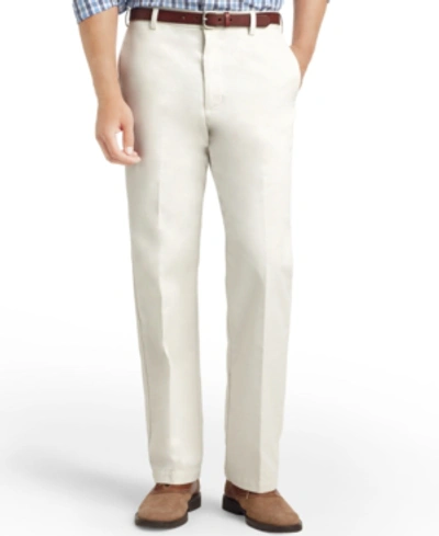 Shop Izod Men's American Straight-fit Flat Front Chino Pants In Pumice