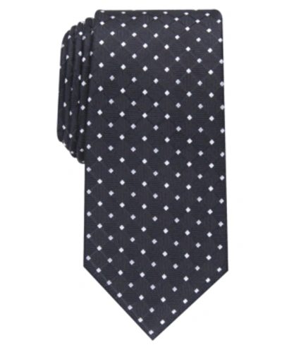 Shop Club Room Men's Classic Grid Tie, Created For Macy's In Black
