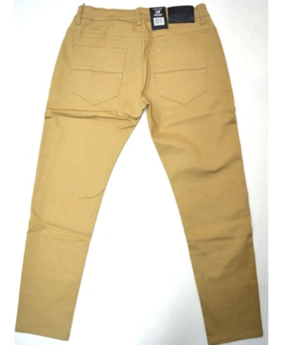 Shop X-ray Slim Fit Stretch Colored Denim Pant In Khaki