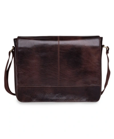 Shop Mancini Arizona Collection 15" Laptop / Tablet Messenger Bag In Brown