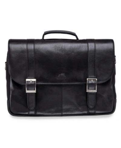 Shop Mancini Arizona Collection Porthole 15.6" Laptop / Tablet Briefcase In Black