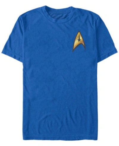 Shop Fifth Sun Star Trek Men's Original Series Command Badge Costume Short Sleeve T-shirt In Royal
