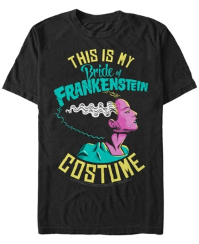 Shop Fifth Sun Universal Monsters Men's Bride Of Frankenstein Halloween Costume Short Sleeve T-shirt In Black