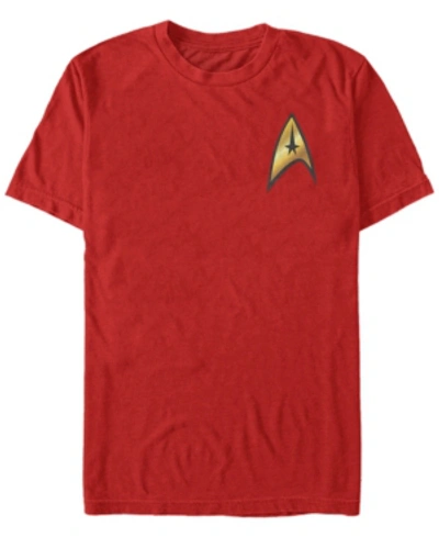 Shop Fifth Sun Star Trek Men's Original Series Command Badge Costume Short Sleeve T-shirt In Red