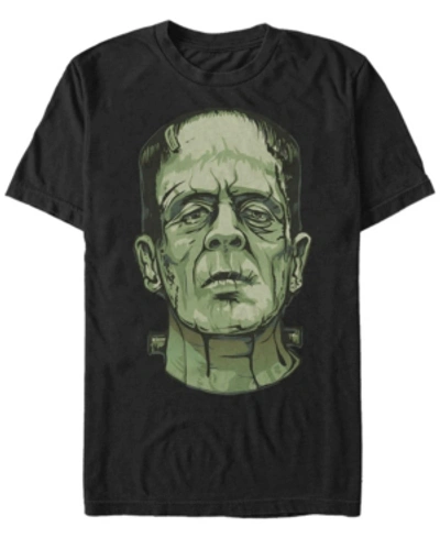 Shop Fifth Sun Universal Monsters Men's Frankenstein Big Face Short Sleeve T-shirt In Black