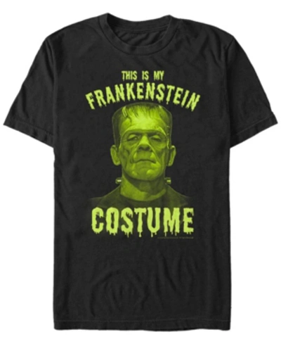 Shop Fifth Sun Universal Monsters Frankenstein Costume Men's Short Sleeve T-shirt In Black