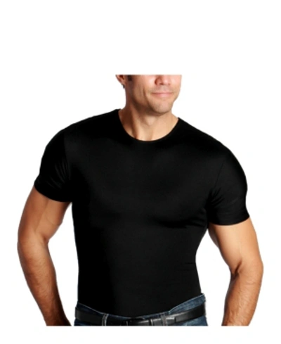 Shop Instaslim Insta Slim Men's Compression Short Sleeve Crew-neck T-shirt In Black