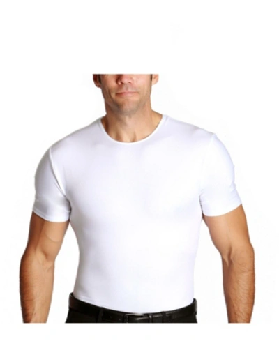Shop Instaslim Men's Big & Tall Insta Slim Compression Short Sleeve Crew-neck T-shirt In White