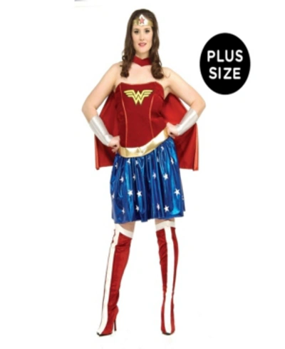 Shop Buyseasons Buy Seasons Women's Wonder Woman Plus Costume In Red