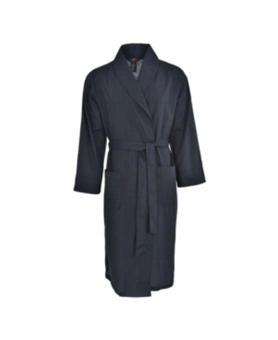 Shop Hanes Platinum Hanes Men's Big And Tall Woven Shawl Robe In Black