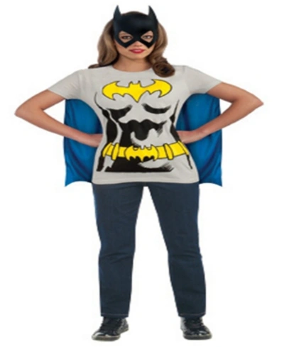 Shop Buyseasons Buy Seasons Women's Batgirl T-shirt Costume Kit In Gray