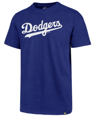 Shop 47 Brand Men's Los Angeles Dodgers Club Logo T-shirt In Royalblue