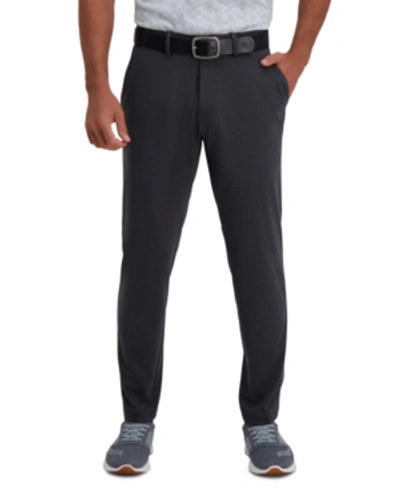 Shop Haggar Men's Active Series Slim-fit Stretch Solid Casual Pants In Charcoal