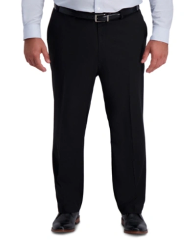 Shop Haggar Men's Big & Tall Active Series Classic-fit Performance Stretch Dress Pants In Black