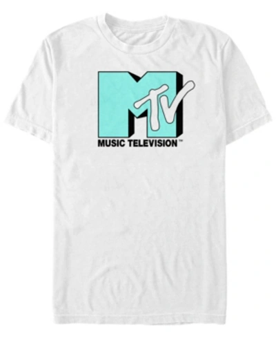 Shop Fifth Sun Men's Mint Blue Green Logo Short Sleeve T- Shirt In White