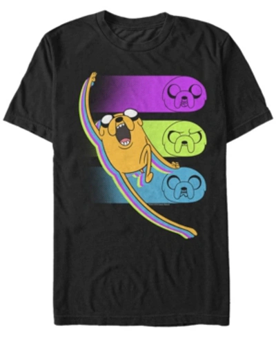 Shop Fifth Sun Men's Adventure Time Jake Emotions Short Sleeve T- Shirt In Black