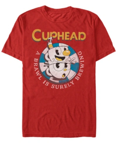 Shop Fifth Sun Men's Mugman Poker Chip Brewing Brawl Short Sleeve T- Shirt In Red