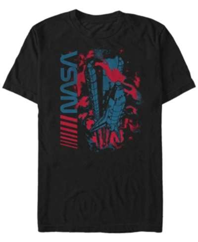 Shop Fifth Sun Nasa Men's Rocket Launch Short Sleeve T- Shirt In Black