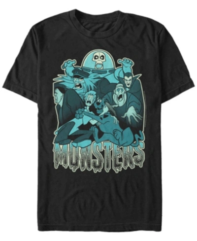 Shop Fifth Sun Scooby-doo Men's Monsters Portrait Short Sleeve T-shirt In Black