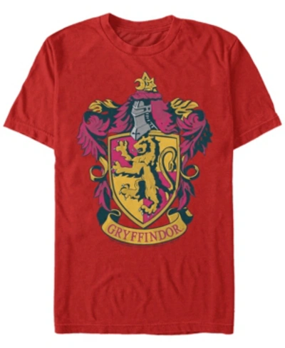Shop Fifth Sun Men's Gryffindor Crest Short Sleeve Crew T-shirt In Red