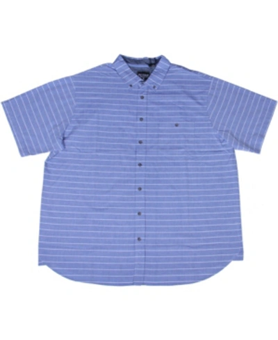 Shop Px Short Sleeve Buttondown Shirt In Blue
