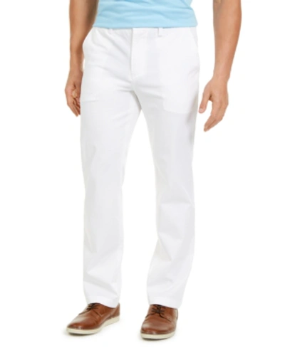 Club Room Men's Four-way Stretch Pants, Created For Macy's In Bright White