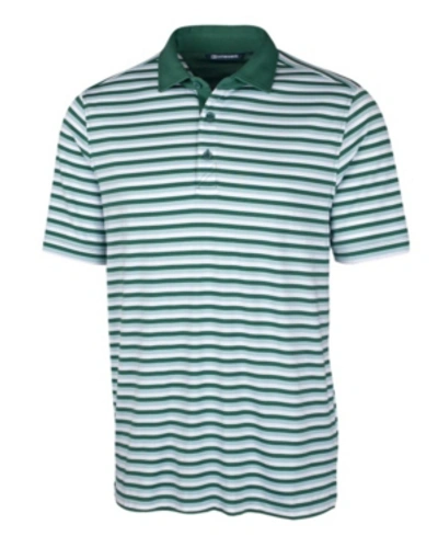 Shop Cutter & Buck Men's Forge Multi Stripe Polo Shirt In Green