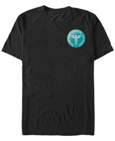 Shop Fifth Sun Starâ Trek Multipleâ Franchise Men's Starfleet Medical Academy Badge Short Sleeve T-shirt In Black