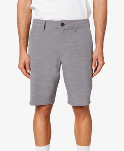 Shop O'neill Men's Locked Slub Shorts In Gray