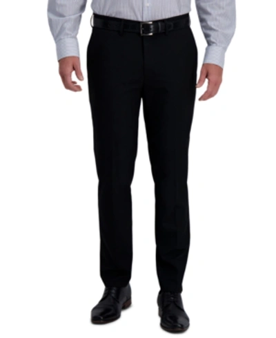 Shop Haggar J.m.  Men's Slim-fit 4-way Stretch Solid Dress Pants In Black