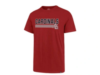 Shop 47 Brand Men's St. Louis Cardinals Line Drive T-shirt In Red