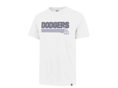 Shop 47 Brand Men's Los Angeles Dodgers Line Drive T-shirt In White