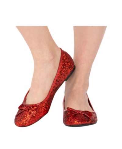 Shop Buyseasons Buyseason Women's Glitter Shoe In Red