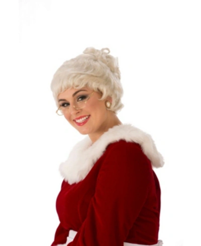 Shop Buyseasons Women's Deluxe Mrs. Claus Wig In White