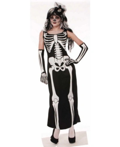 Shop Buyseasons Buyseason Women's Bone Long Dress Costume In Black