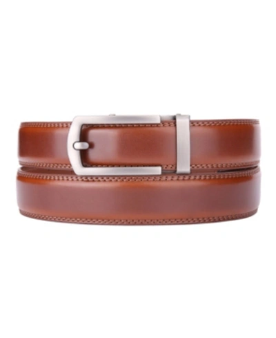 Shop Gallery Seven Men's Classic Ratchet Leather Belt In Brown