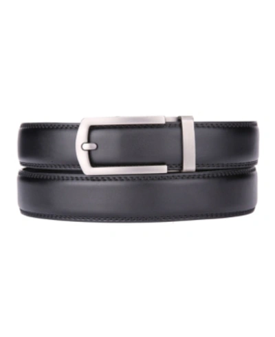Shop Gallery Seven Men's Classic Ratchet Leather Belt In Black