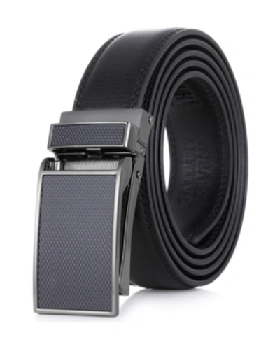 Shop Gallery Seven Men's Adjustable Leather Ratchet Belt In Black