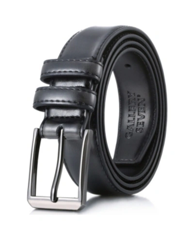 Shop Gallery Seven Men's Genuine Leather Dress Belt In Black