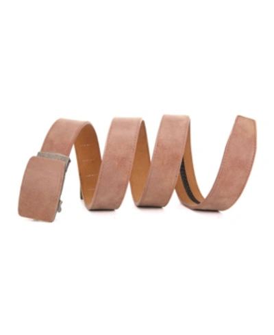 Shop Mio Marino Men's Casual Leather Ratchet Belt In Rust